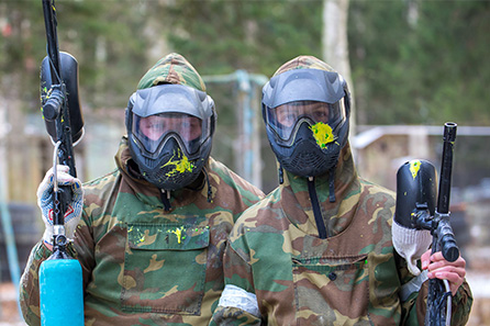 Paintballing in Cheshire